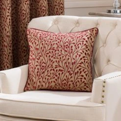 Luxury Collection Willow Red Pencil Pleat Curtains -Dunelm Sales Store 30157303 alt07
