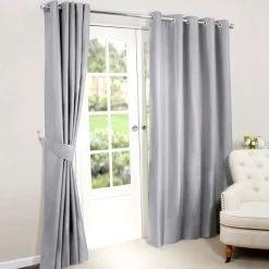Dunelm Nova Grey Blackout Eyelet Curtains 7 Dunelm Nova Grey Blackout Eyelet Curtains -Dunelm Sales Store 30161011 alt01