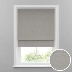 Dunelm Sales Store 8 Dunelm Cool Grey Linen Mix Blackout Roman Blind