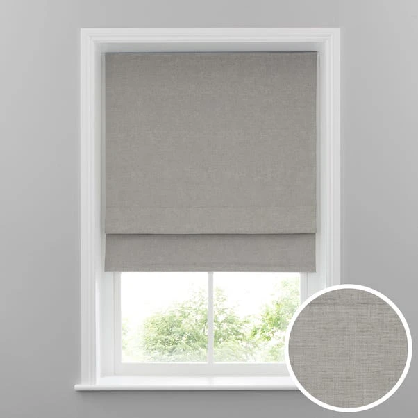 Dunelm Cool Grey Linen Mix Blackout Roman Blind 3 Dunelm Cool Grey Linen Mix Blackout Roman Blind
