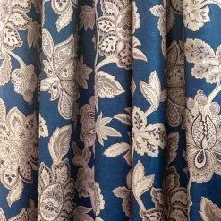 Dorma Samira Blue Pencil Pleat Curtains 9 Dorma Samira Blue Pencil Pleat Curtains -Dunelm Sales Store 30166315 alt02