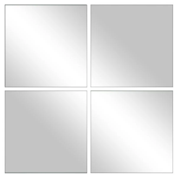 Dunelm Pack Of 4 Square Multi Purpose Tile Mirrors, 27cm 3 Dunelm Pack Of 4 Square Multi Purpose Tile Mirrors, 27cm