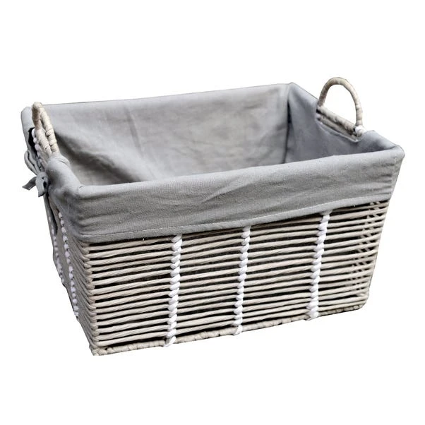 Purity Grey Basket With Handles 3 Purity Grey Basket With Handles