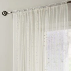 Dunelm Antique Grace Cream Slot Top Net Panel