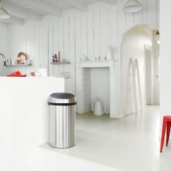 Brabantia 60 Litre Matt Steel Touch Bin