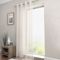 Dunelm Jessica Shimmer Single Eyelet Voile Panel -Dunelm Sales Store 30177191 alt01
