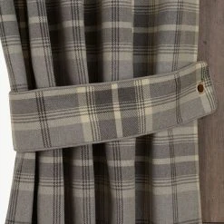 Luxury Collection Highland Check Dove Grey Tiebacks