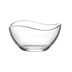 Dunelm Wave Glass Dessert Bowl