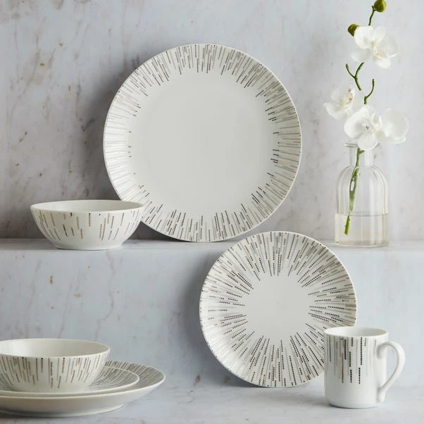 Dunelm Glamour 16 Piece Dinner Set 3 Dunelm Glamour 16 Piece Dinner Set