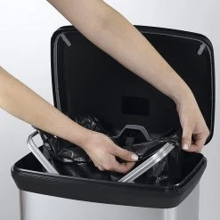 Curver 50L Silver Deco Bin -Dunelm Sales Store 30191867 alt04