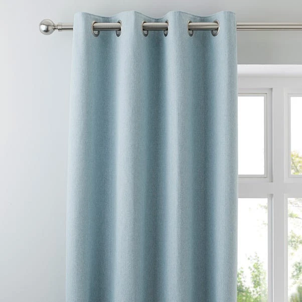 Dunelm Hayden Duck-Egg Eyelet Curtains 3 Dunelm Hayden Duck-Egg Eyelet Curtains
