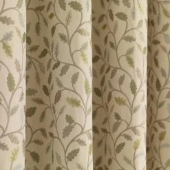 Luxury Collection Heritage Glava Green Pencil Pleat Curtains -Dunelm Sales Store 30209427 alt02