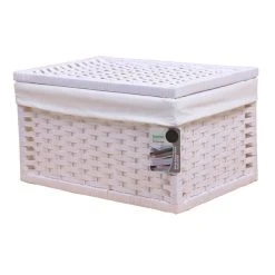 Dunelm White Paper Rope Trunk