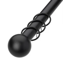 Dunelm Satina Extendable Matte Black Curtain Pole Dia. 25/28mm 5 Dunelm Satina Extendable Matte Black Curtain Pole Dia. 25/28mm -Dunelm Sales Store 30214453 alt01