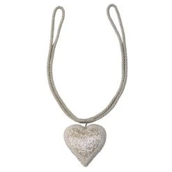 Dunelm Beaded Heart Tieback