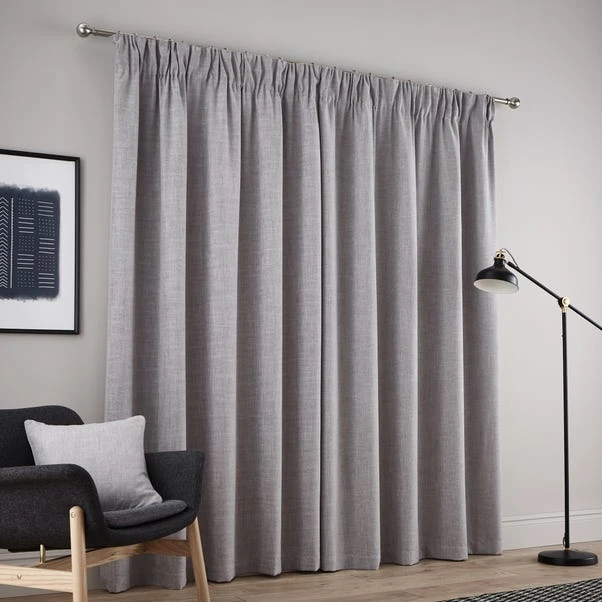 Dunelm Vermont Dove Grey Pencil Pleat Curtains 6 Dunelm Vermont Dove Grey Pencil Pleat Curtains - Image 4