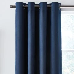 Dunelm Solar Navy Blackout Eyelet Curtains