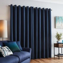 Dunelm Solar Navy Blackout Eyelet Curtains 12 Dunelm Solar Navy Blackout Eyelet Curtains -Dunelm Sales Store 30235244 alt04
