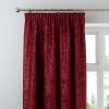 Luxury Collection Chenille Wine Pencil Pleat Curtains -Dunelm Sales Store 30236377