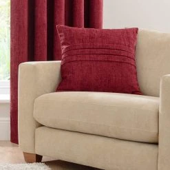 Luxury Collection Chenille Wine Pencil Pleat Curtains 10 Luxury Collection Chenille Wine Pencil Pleat Curtains -Dunelm Sales Store 30236377 alt07
