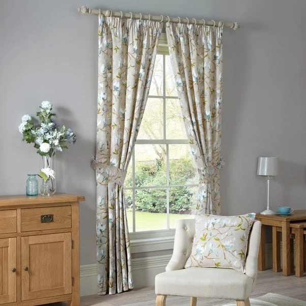 Luxury Collection Magnolia Green Pencil Pleat Curtains 6 Luxury Collection Magnolia Green Pencil Pleat Curtains - Image 4