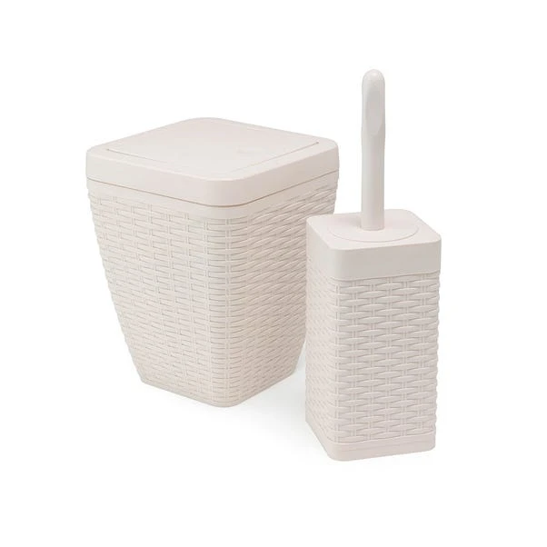 Addis Toilet Brush & Bin Set 3 Addis Toilet Brush & Bin Set