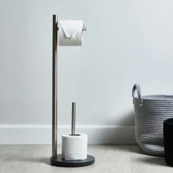 Dunelm Grey Resin Toilet Butler