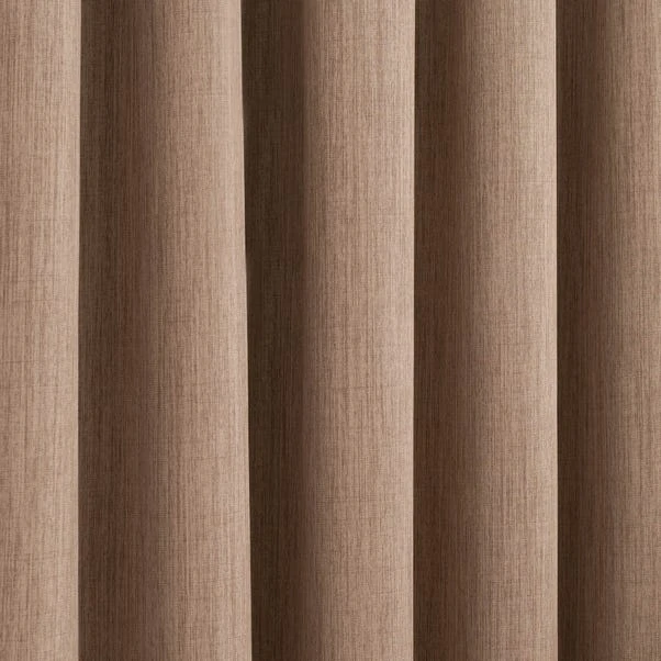 Dunelm Solar Latte Blackout Pencil Pleat Curtains 5 Dunelm Solar Latte Blackout Pencil Pleat Curtains - Image 3
