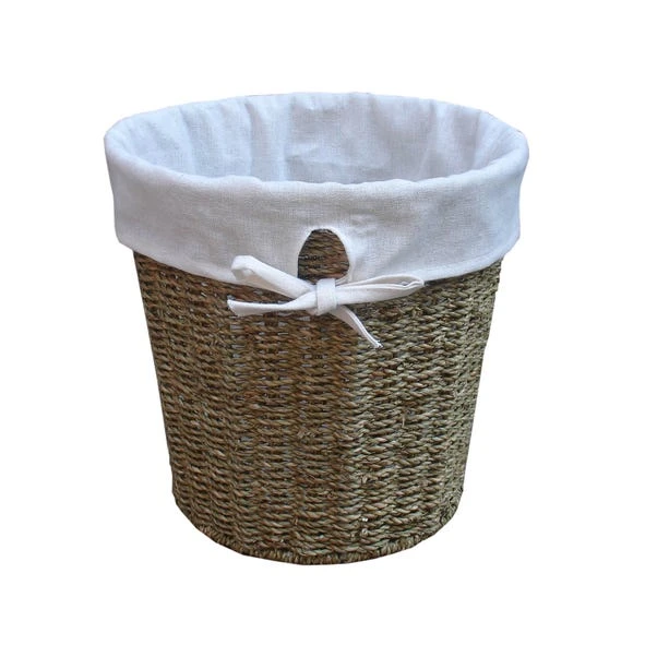 Dunelm Seagrass Waste Paper Bin With Liner 3 Dunelm Seagrass Waste Paper Bin With Liner