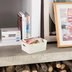 Curver 4L Vintage White Basket 10 Curver 4L Vintage White Basket -Dunelm Sales Store 30271751 alt02