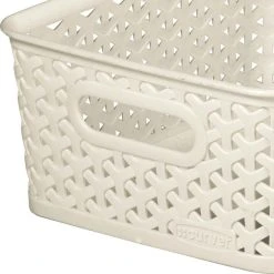 Curver 4L Vintage White Basket 12 Curver 4L Vintage White Basket -Dunelm Sales Store 30271751 alt04