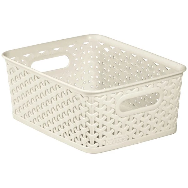 Curver 13L Vintage White Basket 3 Curver 13L Vintage White Basket