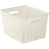 Curver 18L Vintage White Basket 2 Curver 18L Vintage White Basket -Dunelm Sales Store 30271755