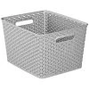 Curver 18L Grey Basket 2 Curver 18L Grey Basket -Dunelm Sales Store 30271756