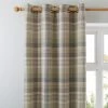 Luxury Collection Finley Check Green Eyelet Curtains 1 Luxury Collection Finley Check Green Eyelet Curtains -Dunelm Sales Store 30277484