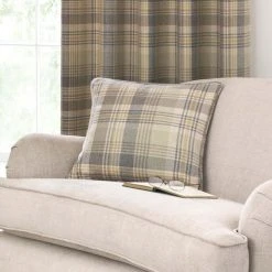Luxury Collection Finley Check Green Eyelet Curtains 10 Luxury Collection Finley Check Green Eyelet Curtains -Dunelm Sales Store 30277484 alt07
