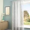 Dunelm Starburst White Slot Top Single Voile Panel 2 Dunelm Starburst White Slot Top Single Voile Panel -Dunelm Sales Store 30278827