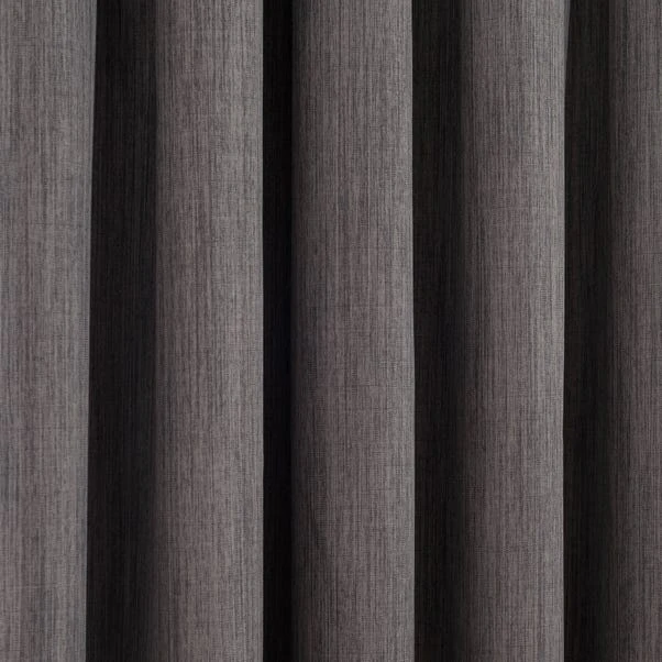 Dunelm Solar Slate Blackout Pencil Pleat Curtains 5 Dunelm Solar Slate Blackout Pencil Pleat Curtains - Image 3