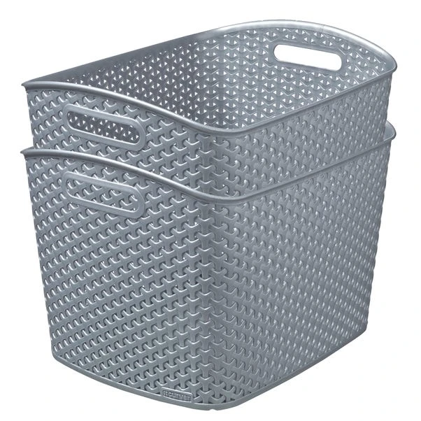 Curver 28L Grey Basket 6 Curver 28L Grey Basket - Image 4