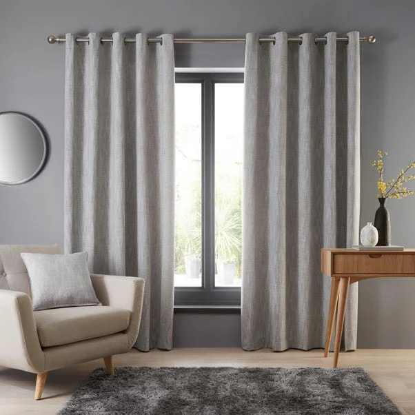 Elements Jenson Ochre Eyelet Curtains 4 Elements Jenson Ochre Eyelet Curtains - Image 2