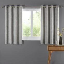 Elements Jenson Ochre Eyelet Curtains 12 Elements Jenson Ochre Eyelet Curtains -Dunelm Sales Store 30413516 alt05