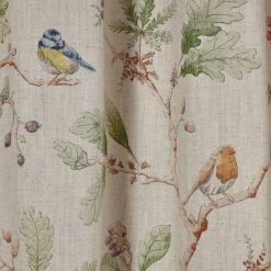 Dorma Woodland Birds Natural Pencil Pleat Curtains 10 Dorma Woodland Birds Natural Pencil Pleat Curtains -Dunelm Sales Store 30413584 alt02