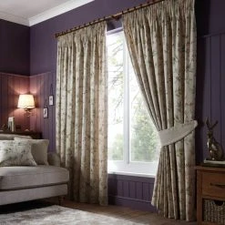 Dorma Woodland Birds Natural Pencil Pleat Curtains 11 Dorma Woodland Birds Natural Pencil Pleat Curtains -Dunelm Sales Store 30413584 alt03