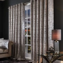 Luxury Collection Diablo Marble Silver Eyelet Curtains -Dunelm Sales Store 30413636 alt03