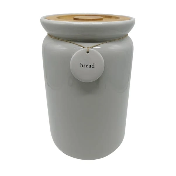 Dunelm Grey Hang Tag Bread Bin 3 Dunelm Grey Hang Tag Bread Bin