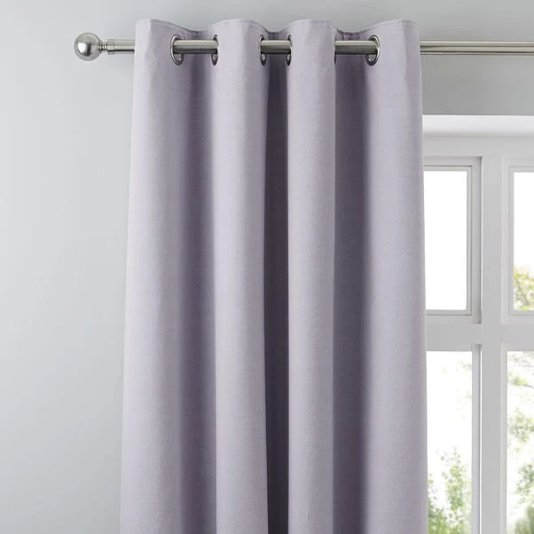 Dunelm Tyla Mauve Blackout Eyelet Curtains 3 Dunelm Tyla Mauve Blackout Eyelet Curtains