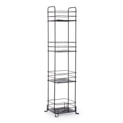 Elements 4 Tier Black Wire Storage Caddy 8 Elements 4 Tier Black Wire Storage Caddy -Dunelm Sales Store 30443249 alt02