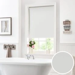 Dunelm White Blackout Moisture Resistant Roller Blind