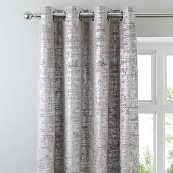 Dunelm Romano Silver Velour Eyelet Curtains 3 Dunelm Romano Silver Velour Eyelet Curtains