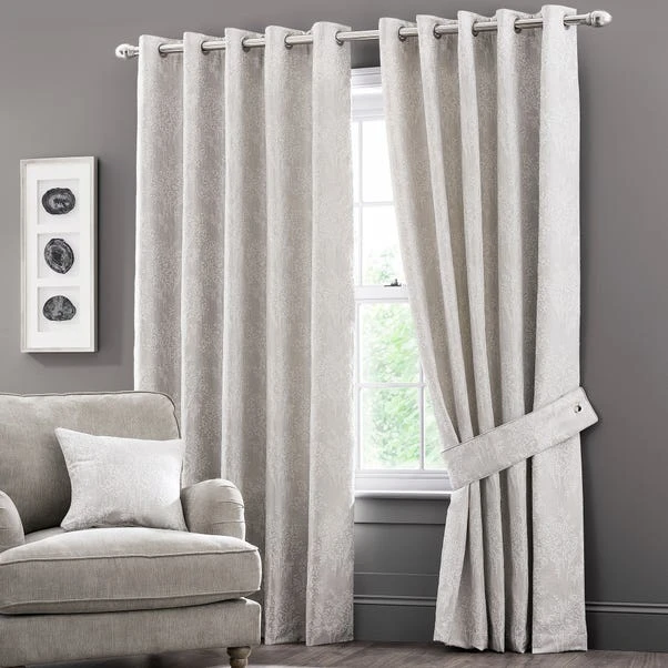 Luxury Collection Adrianna Natural Eyelet Curtains 4 Luxury Collection Adrianna Natural Eyelet Curtains - Image 2